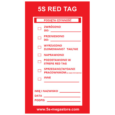 Red tags (10pcs)