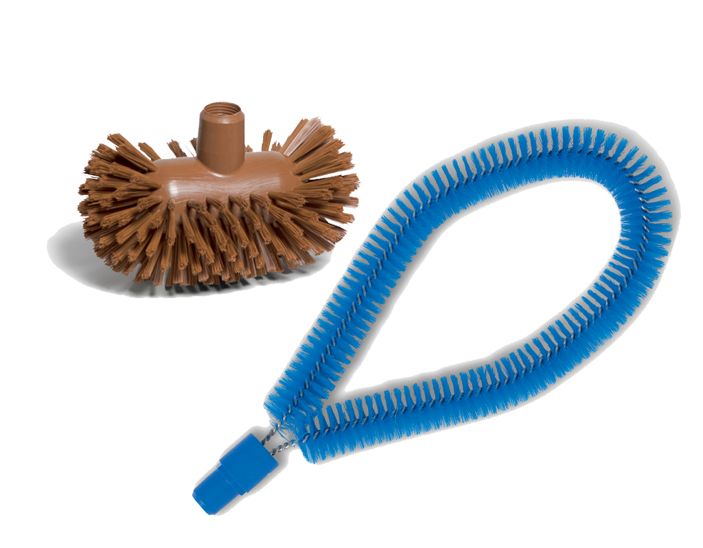 Tube cleaning brushes and tanks brushes