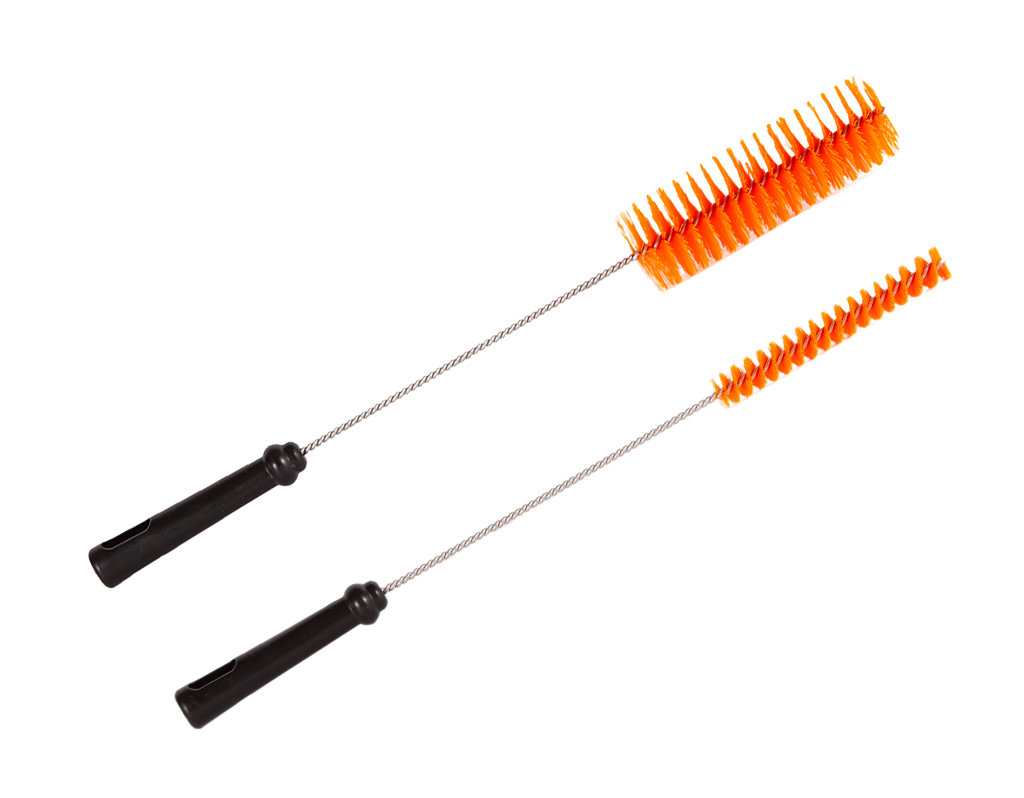 Recycled tube cleaning brushes and tanks brushes