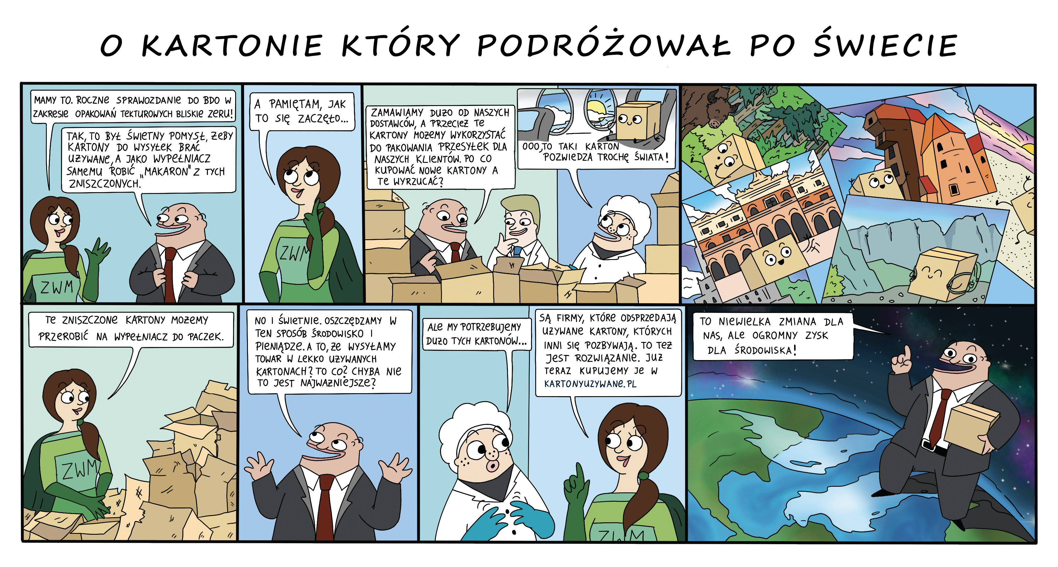 O kartonie który podróżował po świecie