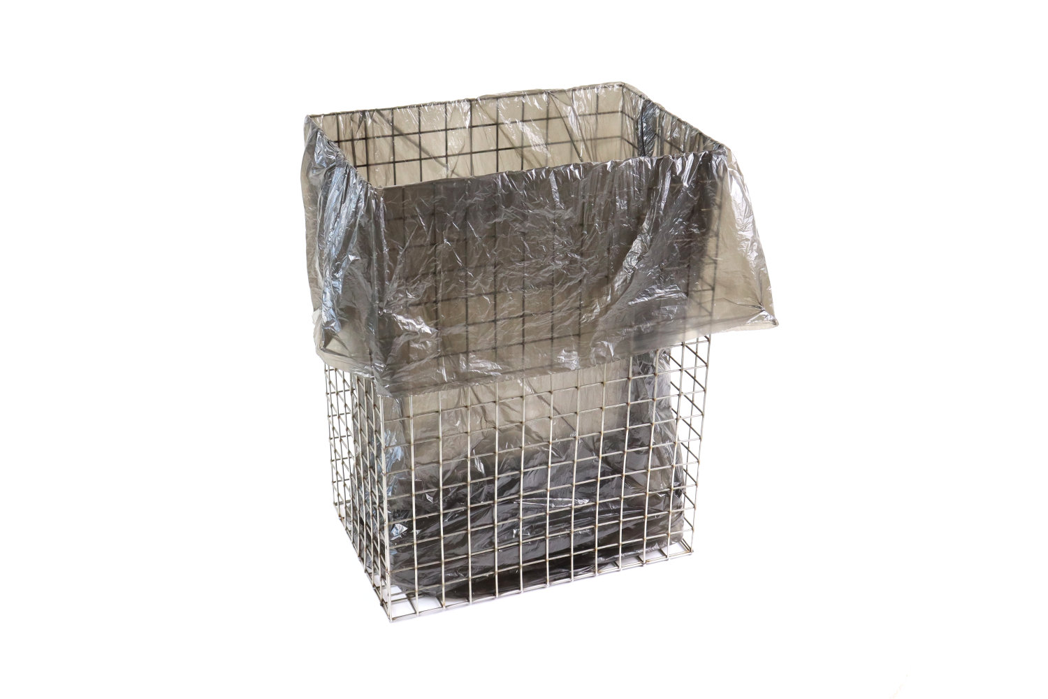Bucket from stainless steel net