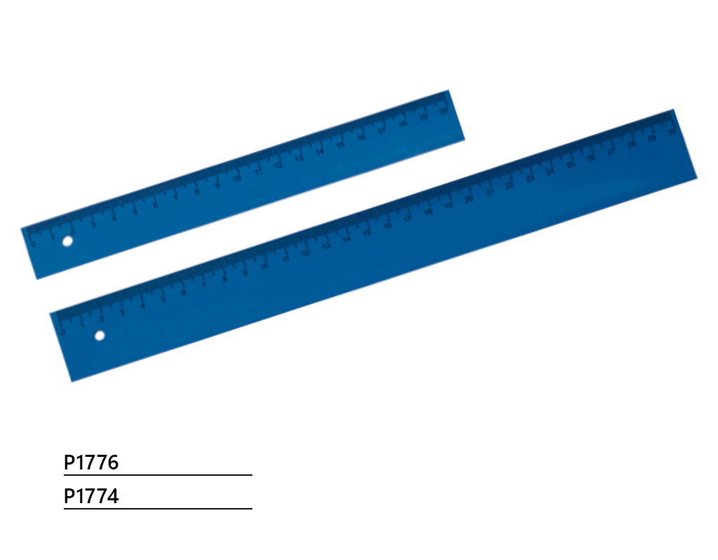 Plastic detectable rulers
