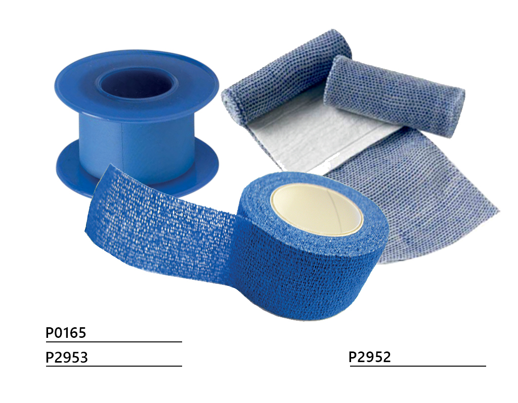 Blue plaster on spool (non-detectable)