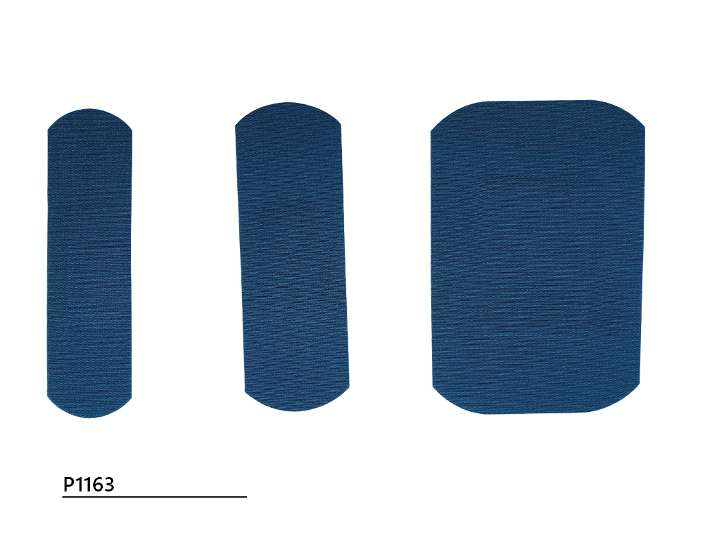 Blaue detektierbare Textil-Pflaster