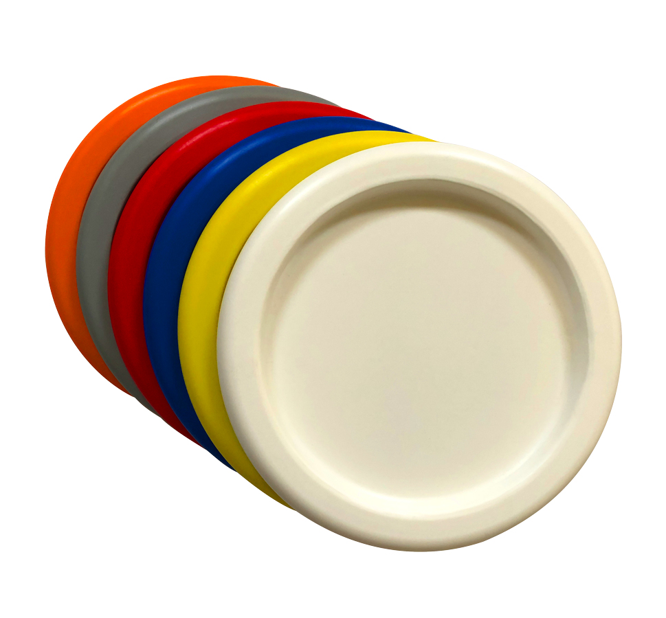 Baquets ronds alimentaires empilables avec code couleur