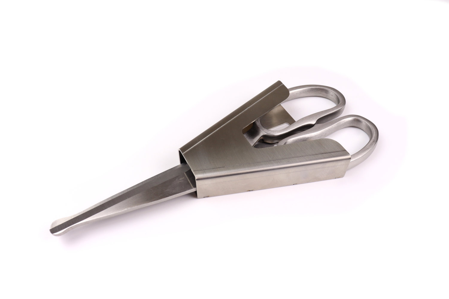 Stainless steel holster for scissors belt