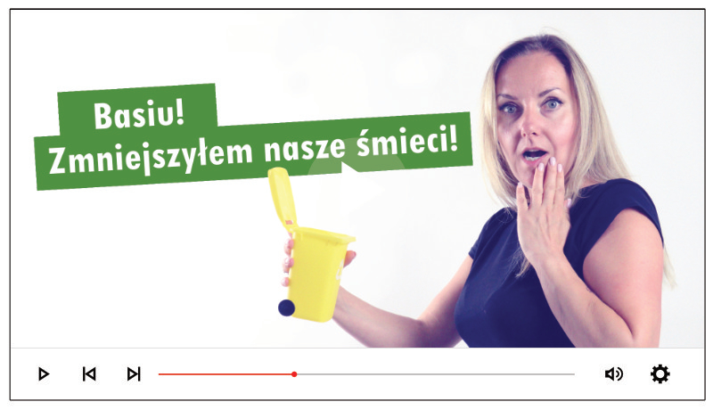 Basiu zmniejszyłem nasze śmieci
