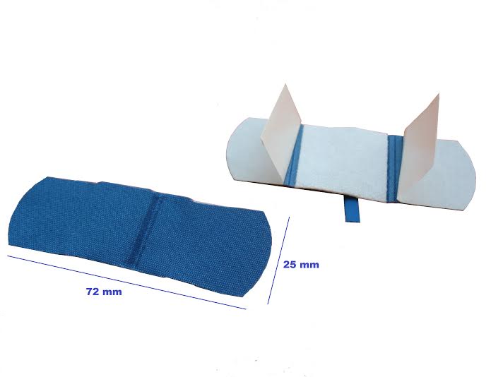 Detekterbara blå plåster - Detekterbar med röntgen